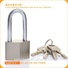 Yalian High Security Long Shackle Arc Type Nickle Plated Iron Padlock